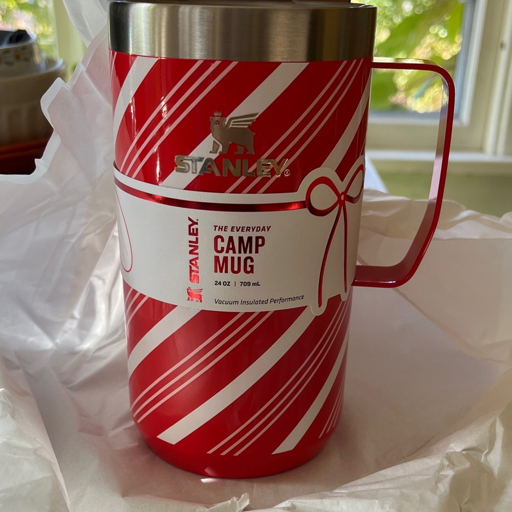 Stanley 24 oz Candy Cane Camp Mug
